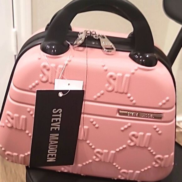 Steve Madden SM Logo Hard Shell Cosmetic Case - Picture 3 of 8